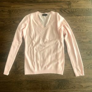 CHARTER CLUB CASHMERE VNECK BLUSH PINK